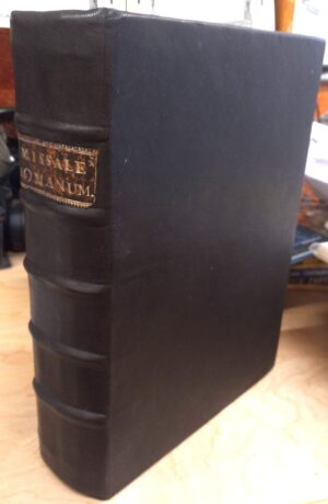 Missale Romanum spine and front board