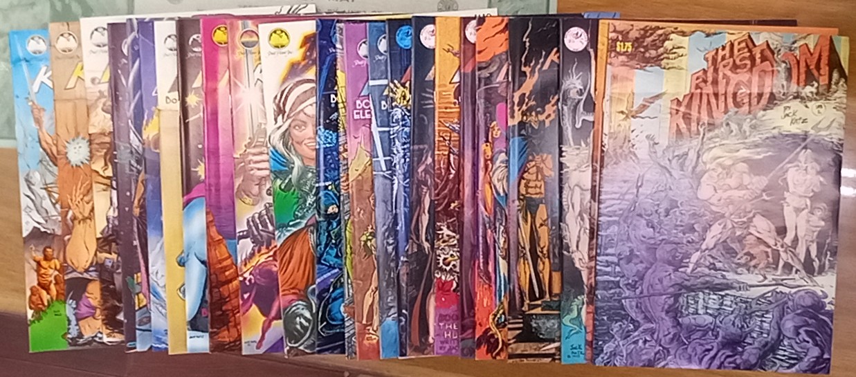 The First Kingdom spread of all issues