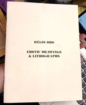 Regis Dho Erotic Drawings and Lithographs front cover